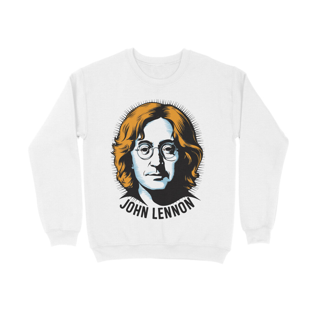 Nairose Premium John Lennon Printed Sweatshirt | Unisex Regular Fit