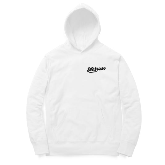 Nairose Premium Men Plain White Hoodie