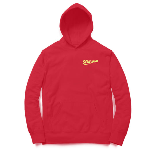 Nairose Premium Men Plain Red Hoodie